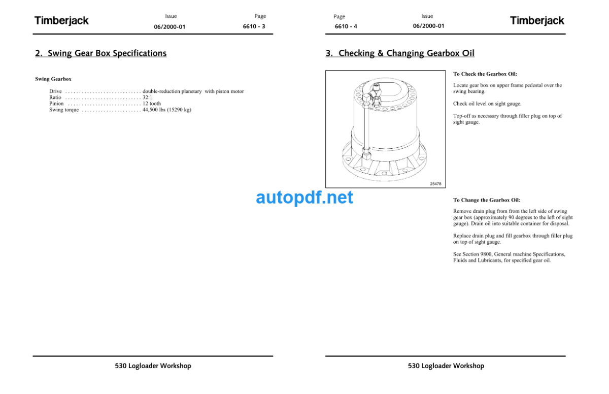 530 Log Loader Technical Manual (TMF307816)