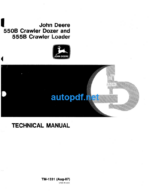 550B Crawler Dozer and 555B Crawler Loader Technical Manual (TM1331)