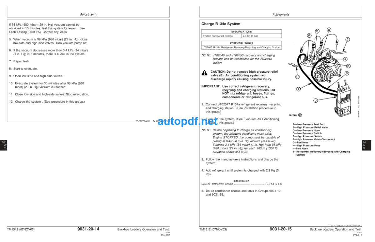 410D, 510D, Backhoe Loader Operation and Test Technical Manual