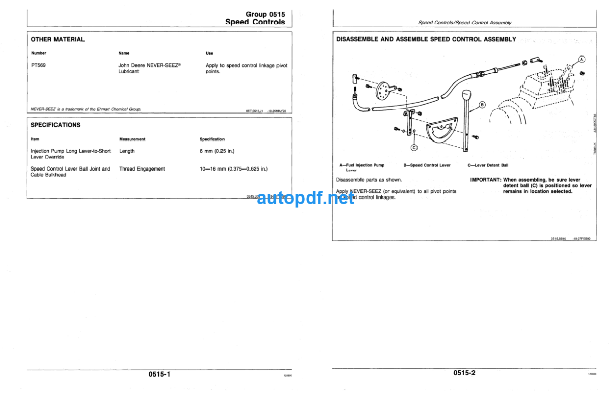 643 Feller-Buncher Repair Technical Manual (TM1425)