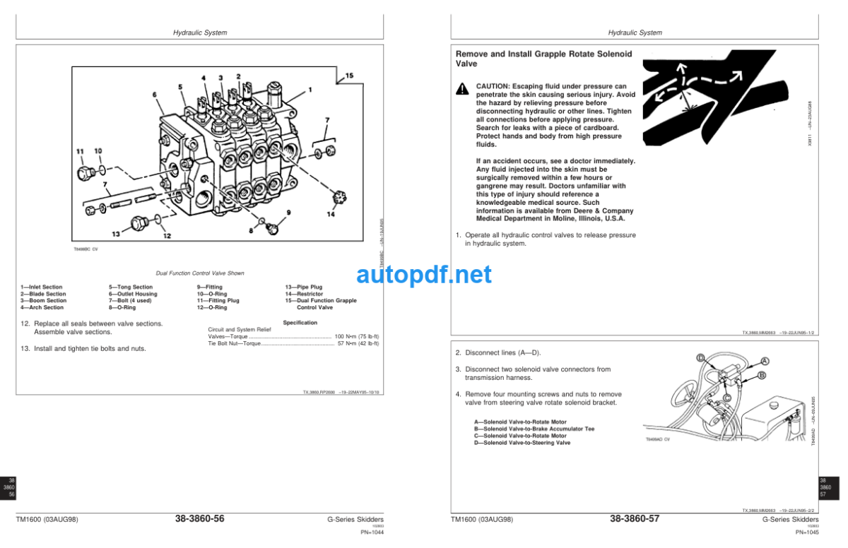 ohn 540G, 640G, 740G, Skidder and 548G, 648G, 748G Grapple Skidder Repair Technical Manual