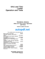 644J and 724J Loader Operation and Test Technical Manual