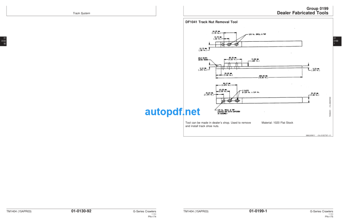 450G, 455G, 550G, 555G, 650G Crawler Repair Technical Manual