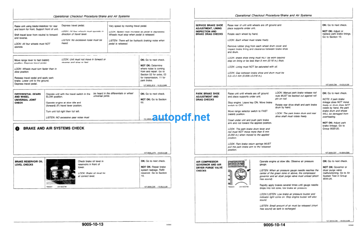 495D Excavator Operation and Test Technical Manual (TM1456)