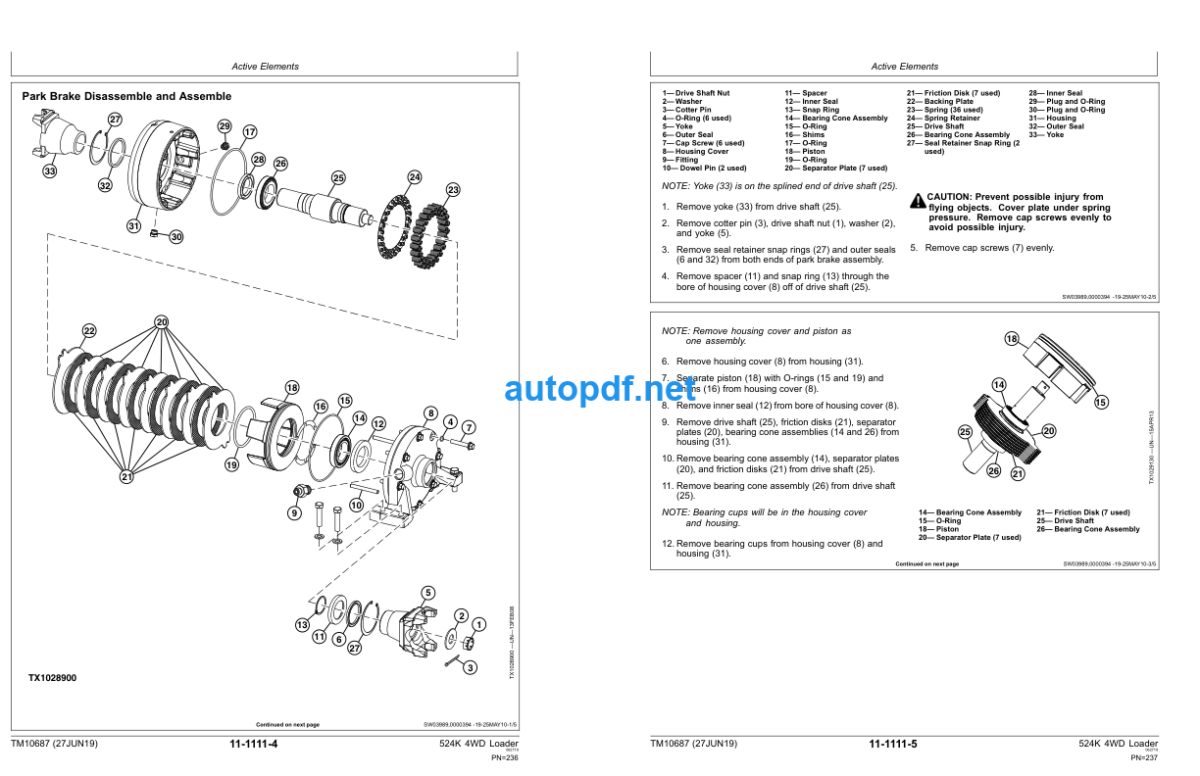 524K 4WD Loader Engine 6068HDW74 (T3) Repair Technical Manual (TM10687)