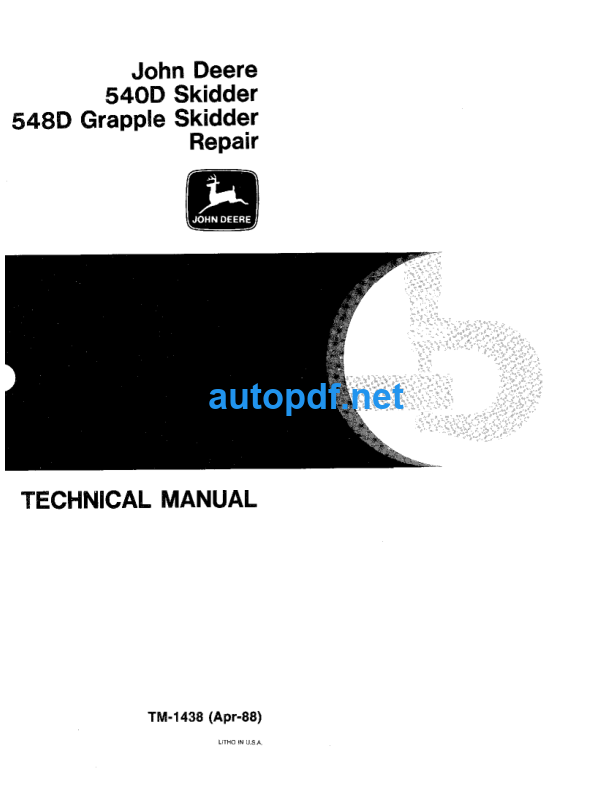 444D 544D 644D Loader Repair Technical Manual (TM1341)