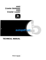 450D Crawler Bulldozer and 455D Crawler Loader Technical Manual (TM1291)