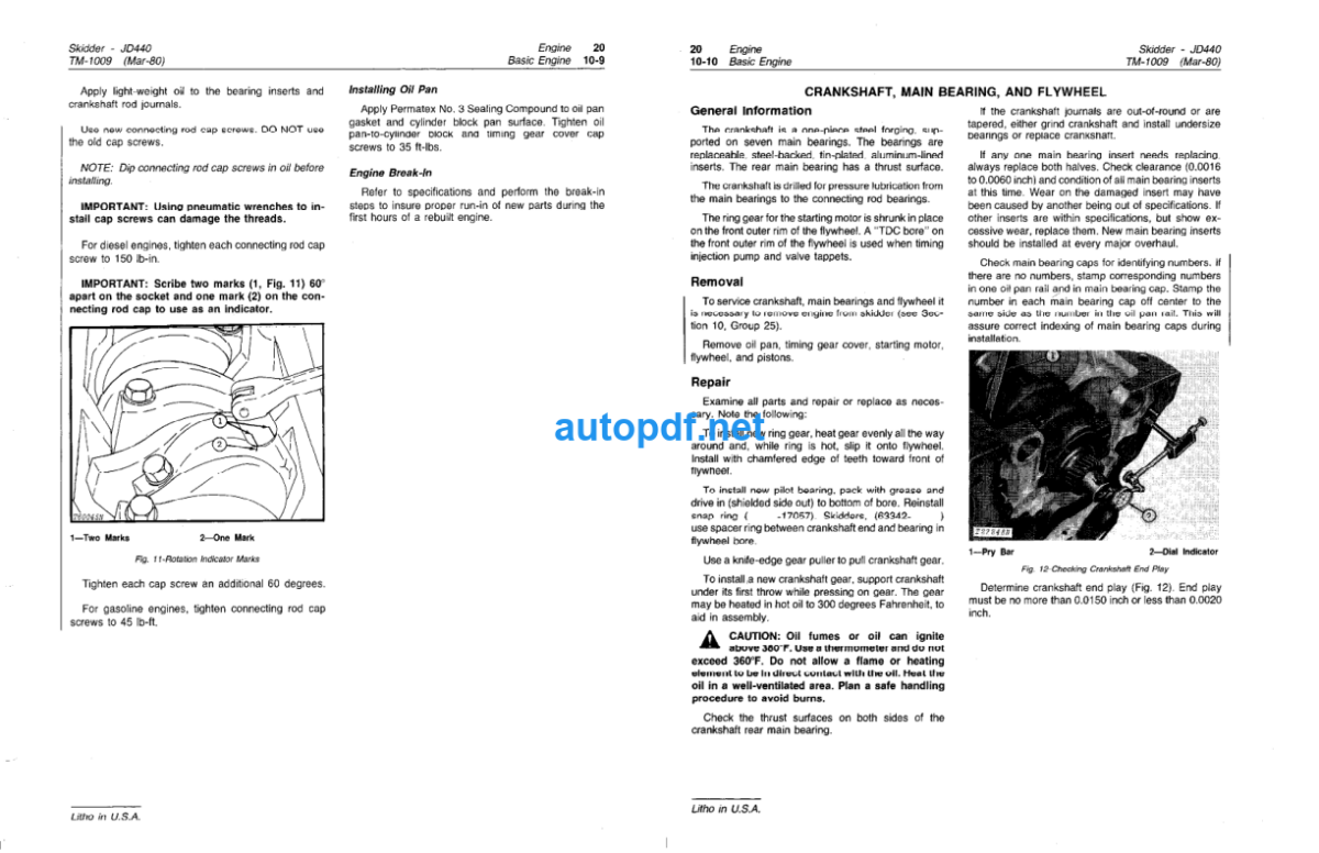 440 440 Series-A and 440-B Skidders Technical Manual (TM1009)