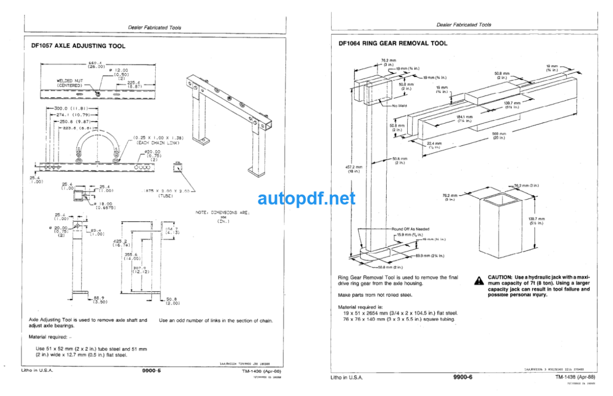 540D Skidder 548D Grapple Skidder Repair Technical Manual (TM1438)