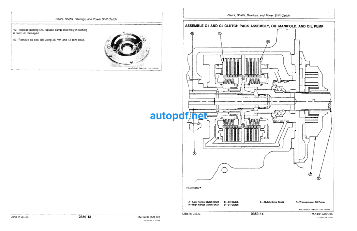 540D Skidder 548D Grapple Skidder Repair Technical Manual (TM1438)