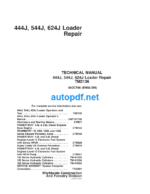 444J, 544J, 624J Loader Repair Technical Manual