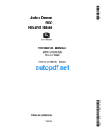 500 Round Baler Technical Manual (TM1140)