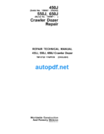 450J 550J 650J Crawler Dozer Repair Technical Manual (TM10722)