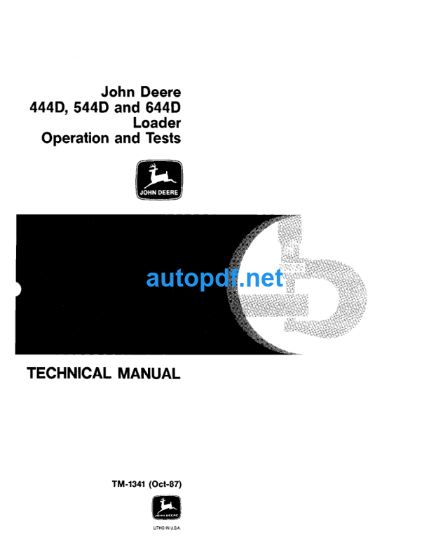 444D 544D and 644D Loader Operation and Tests Technical Manual (TM1341)