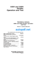 640H and 648H Skidder Operation and Test Technical Manual TM10312 13JUN08