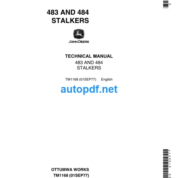 483 and 484 Stalkers Technical Manual (TM1168)