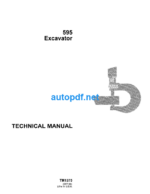 595 Excavataor Technical Manual (TM1375)