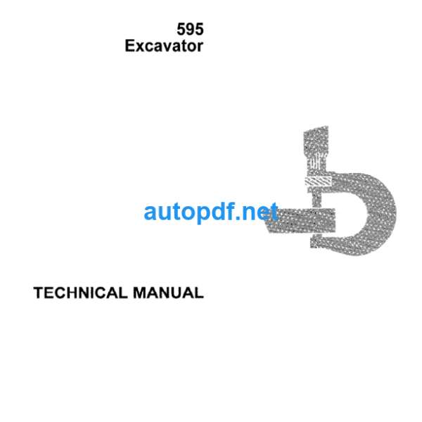 595 Excavataor Technical Manual (TM1375)