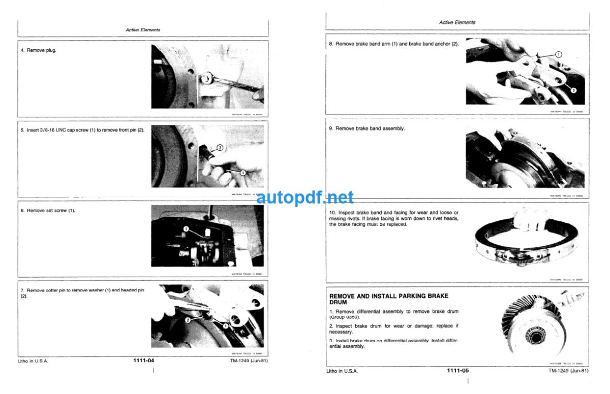 480C Forklift Technical Manual (TM1249)