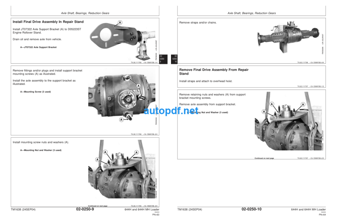 644H and 644H MH Loader Repair Technical Manual