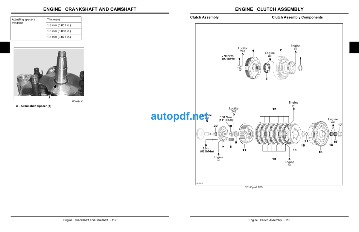 500 500EX and 500EXT Buck Utility ATV Technical Manual (TM2153)