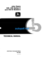 440, 440A and 440B Skidders Technical Manual