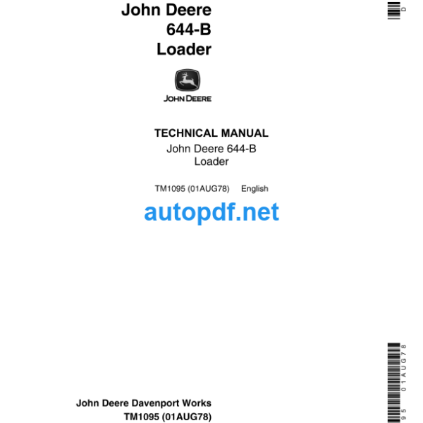 644-B Loader Technical Manual (TM1095)