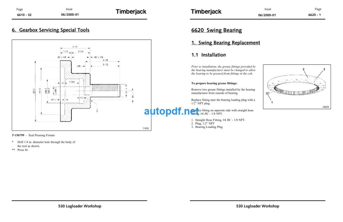 530 Log Loader Technical Manual (TM307816)