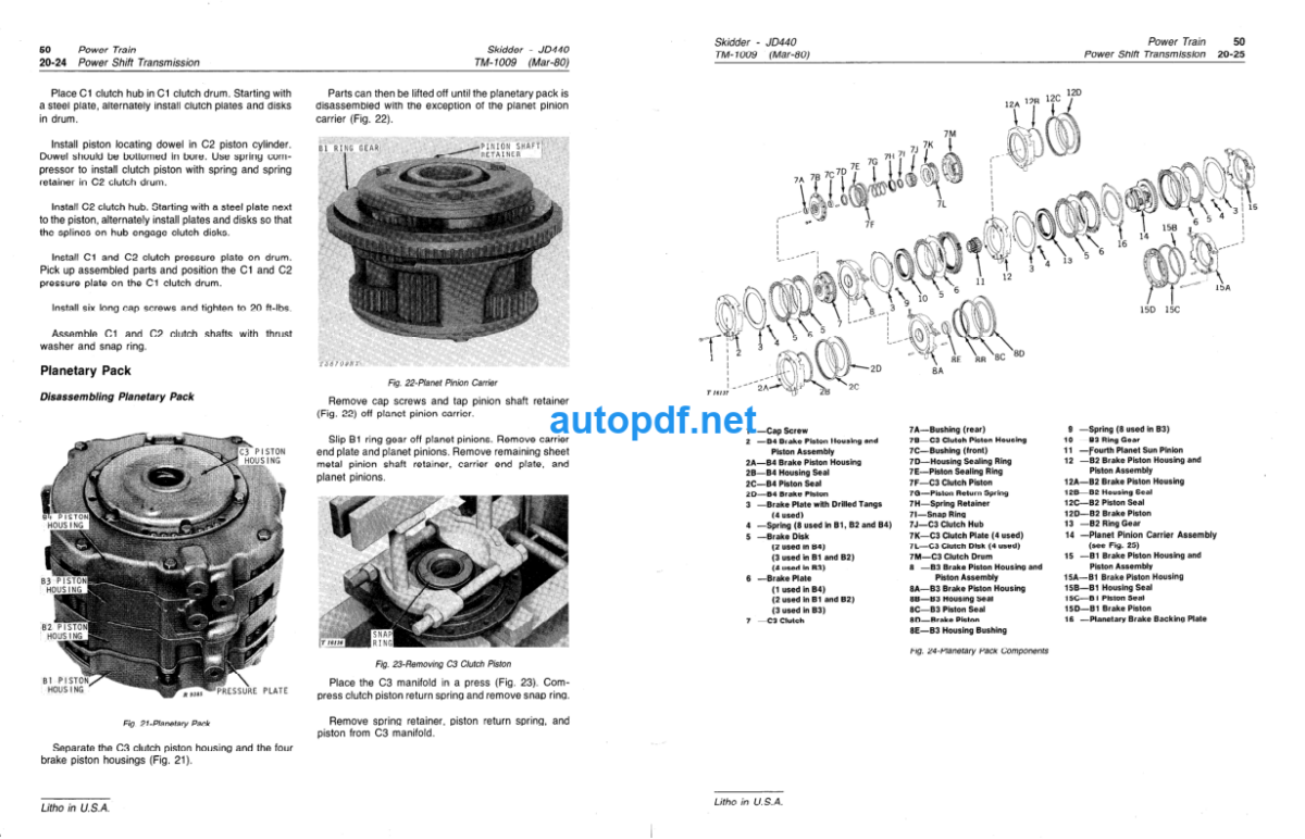 440, 440A and 440B Skidders Technical Manual