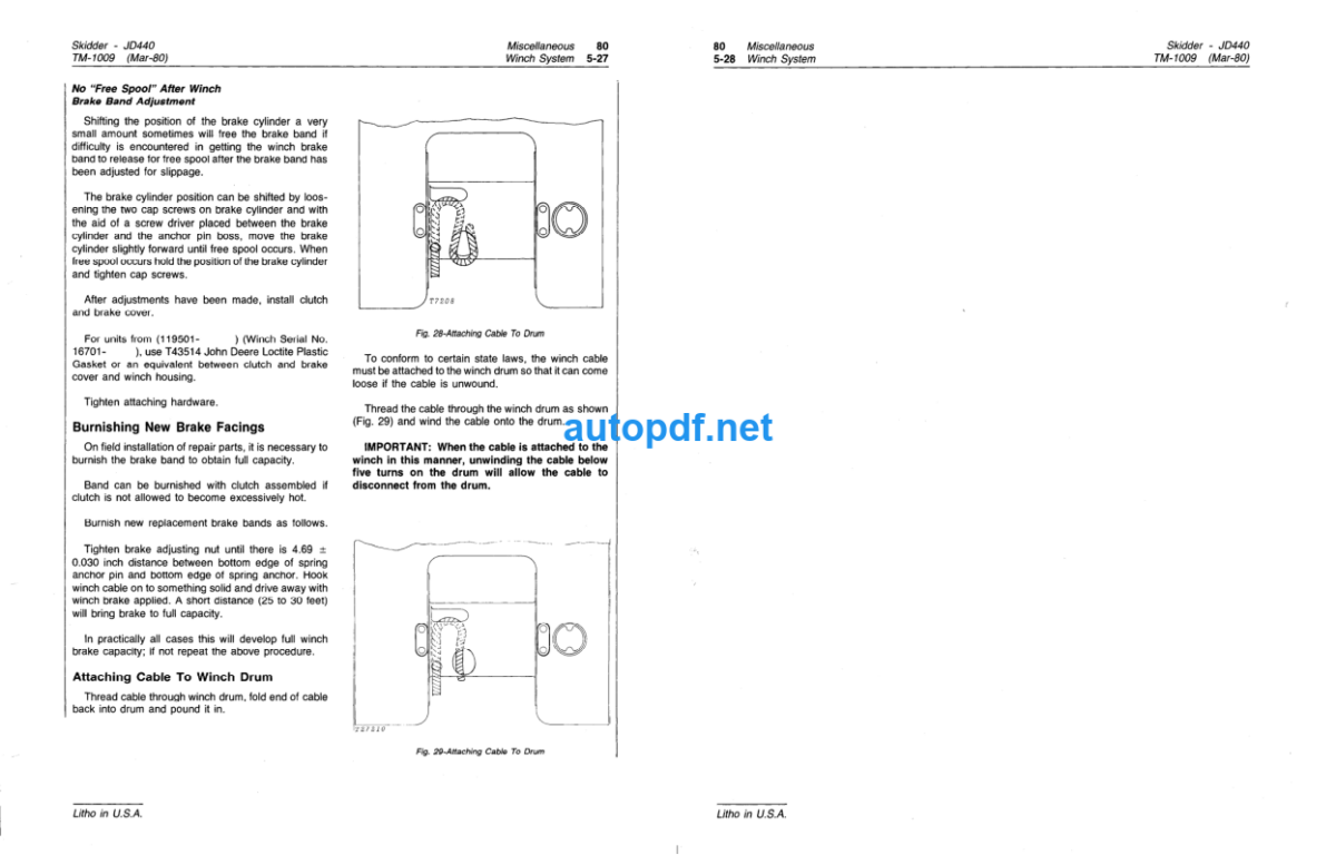 440, 440A and 440B Skidders Technical Manual