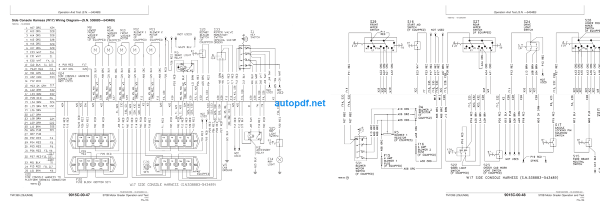 570B Motor Grader Operation and Test Technical Manual