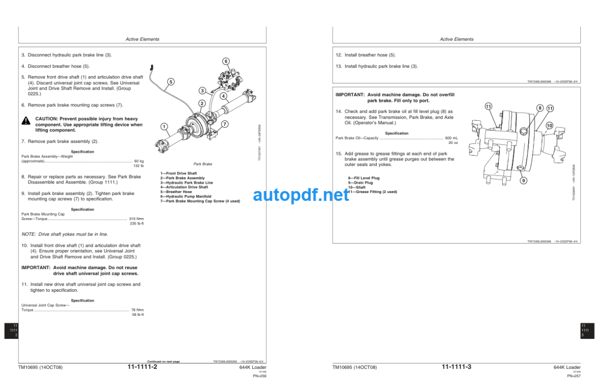 644K Loader Repair Technical Manual