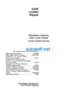 544K Loader Repair Technical Manual