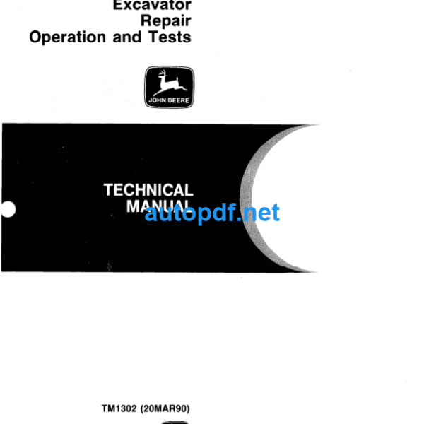 490 Excavator Repair Operationand Test Technical Manual (TM1302)