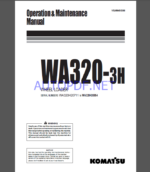 Komatsu WA320-3H WHEEL LOADER Operation and Maintenance Manual (VEAM450300)