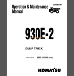 Komatsu Dump Truck Operation and maintenance Manual(CEAM010001)