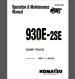 Komatsu 930E-2SE DUMP TRUCK Operation and Maintenance Manual(CEAM010500)