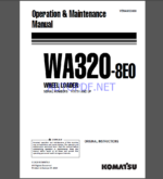 Komatsu WA320-8EU WHEEL LOADER Operation and Maintenance Manual(VENAM33000)