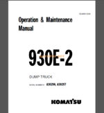 Komatsu 930E-2 DUMP TRUCK Operation and Maintenance Manual(CEAM012000)