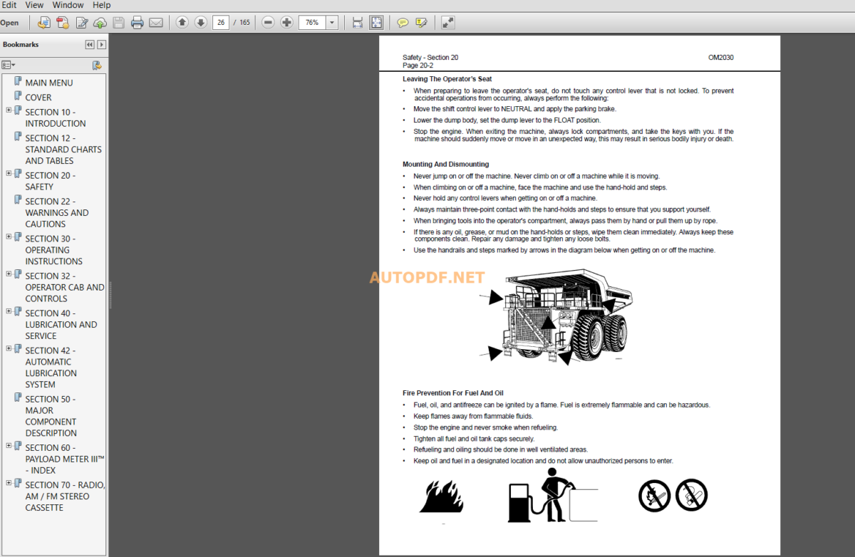 Komatsu 930E-2 DUMP TRUCK Operation and Maintenance Manual(CEAM012000)