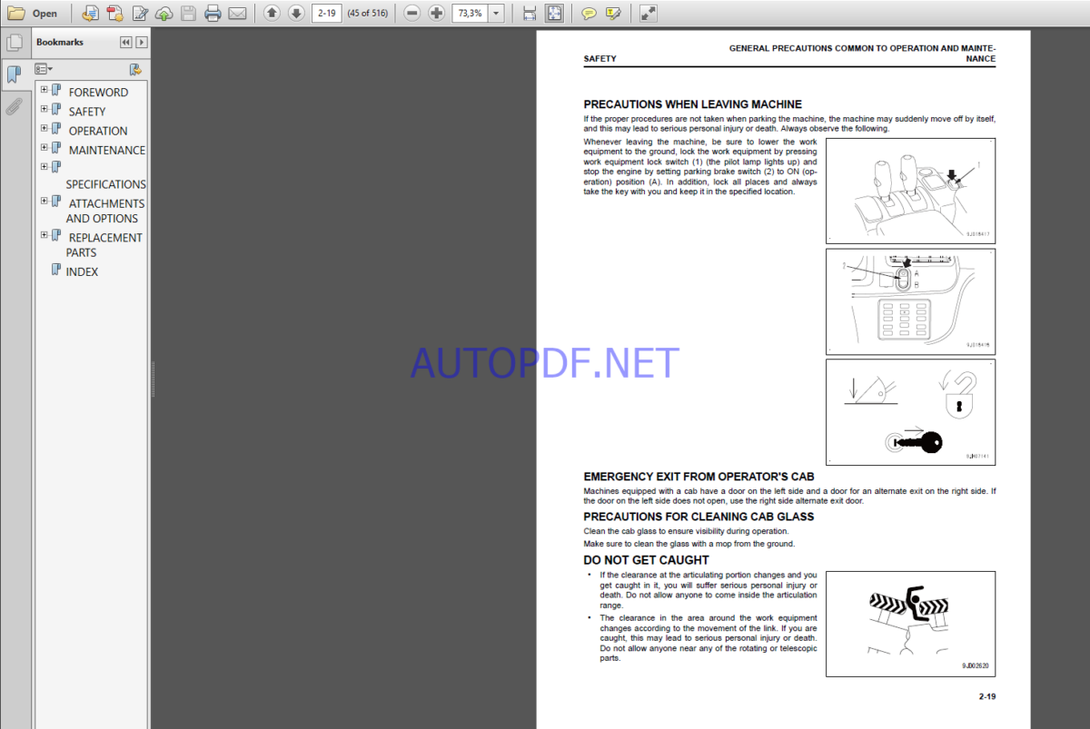 Komatsu WA500-8EO WHEEL LOADER Operation and Maintenance Manual(VEAM50001)