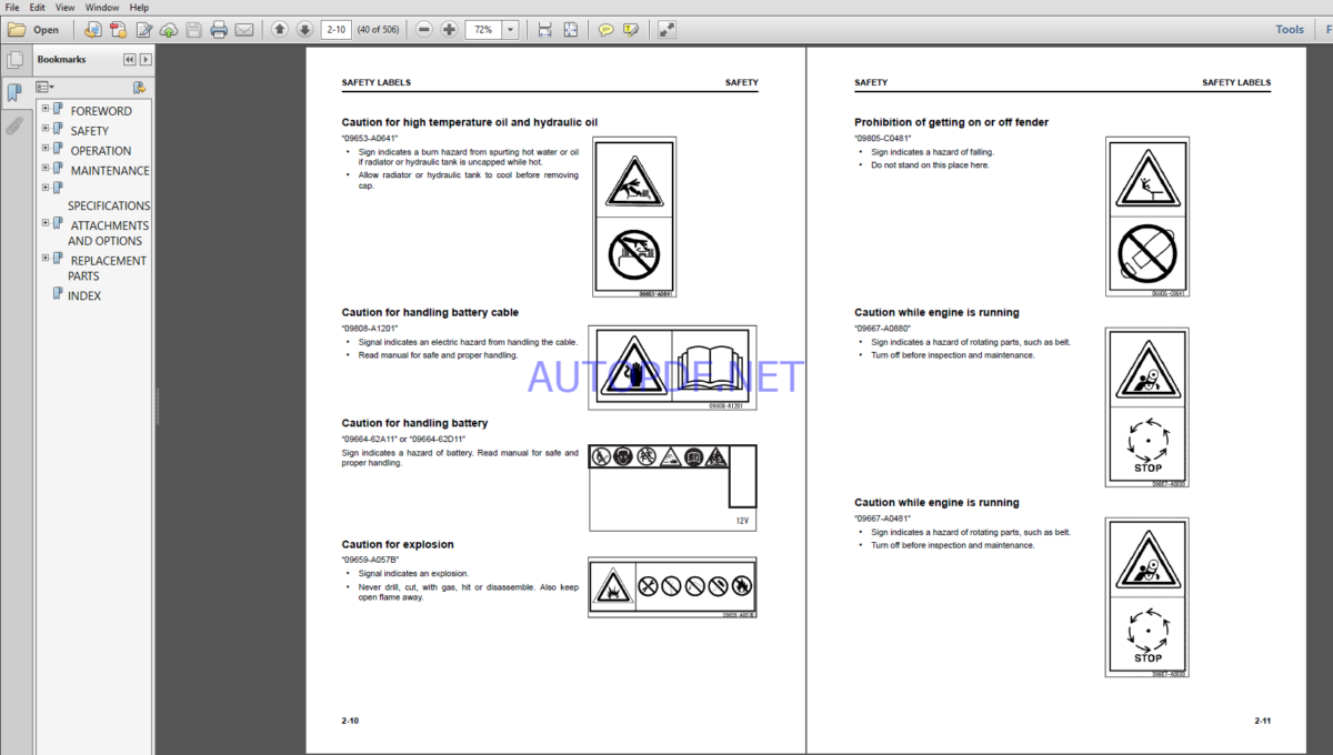 Komatsu WA470-8EO WHEEL LOADER Operation and Maintenance Manual(VEAM53002)