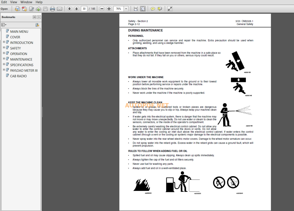 Komatsu 830E DUMP TRUCK Operation and Maintenance Manual(CEAM011500)