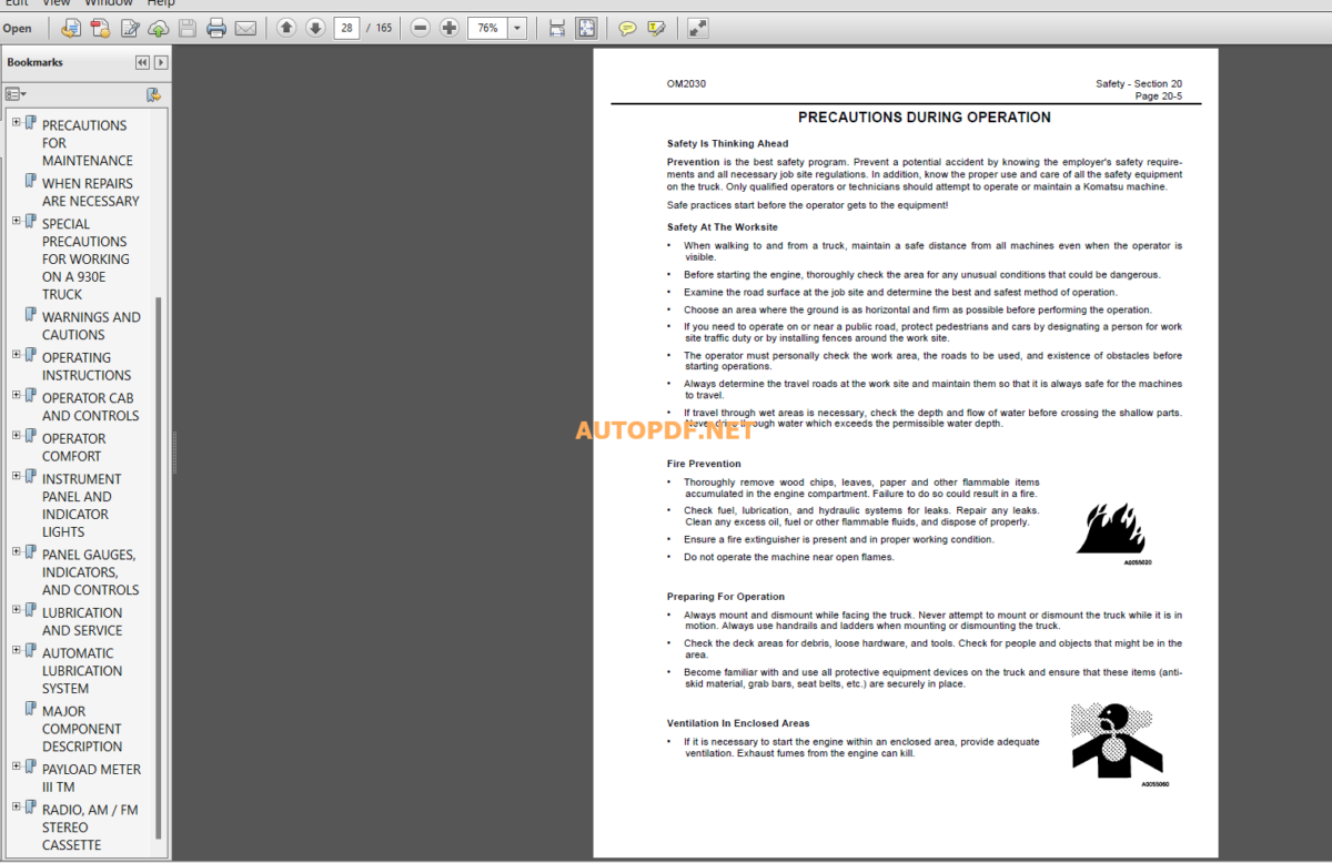 Komatsu 930E-2 DUMP TRUCK Operation and Maintenance Manual(CEAM011900)