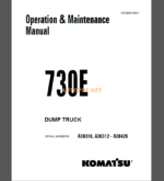 Komatsu 703E DUMP TRUCK Operation and Maintenance Manual (CEAM014901)