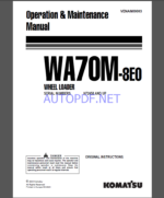 Komatsu WA70M-8E0 WHEEL LOADER Operation Maintenance Manual(VENAM09003)