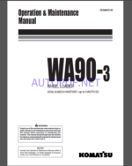 Komatsu WA90-3 WHEEL LOADER Operation Maintenance Manual(VEAM970100)