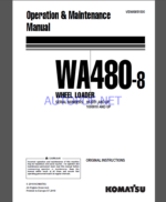 Komatsu WA480-8 WHEEL LOADER Operation Maintenance Manual(VENAM51500)