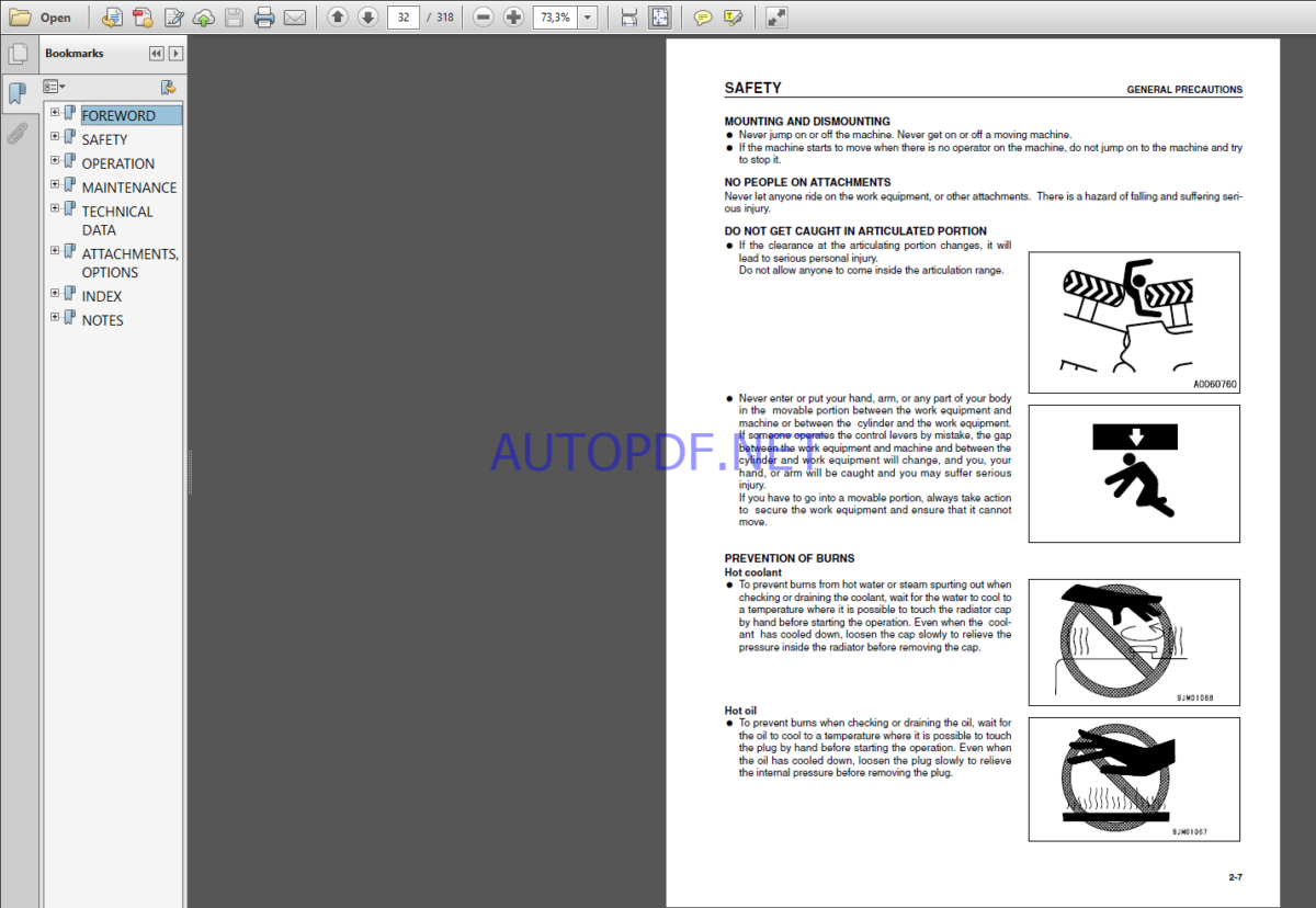 Komatsu WA380-5H WHEEL LOADER Operation Maintenance Manual(VEAM920100)