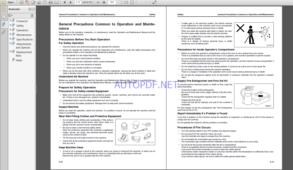 Komatsu WA70M-8E0 WHEEL LOADER Operation Maintenance Manual(VENAM09003)